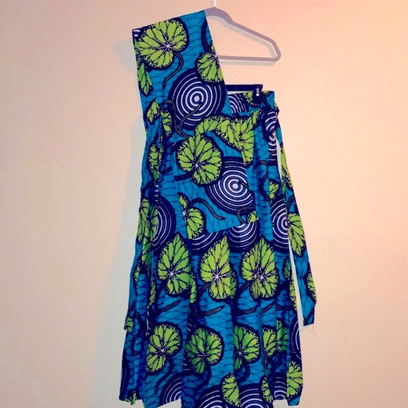 Crop top Scarf & Maxi Skirt Set (African print/ Ankara) - Picture 6 of 11
